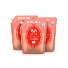 保宁韩国进口婴幼儿洗衣液1.3L*3袋宝宝用衣物清洁